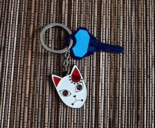 Demon Slayer Tanjiro Kamado Fox Mask Inspired Keychain