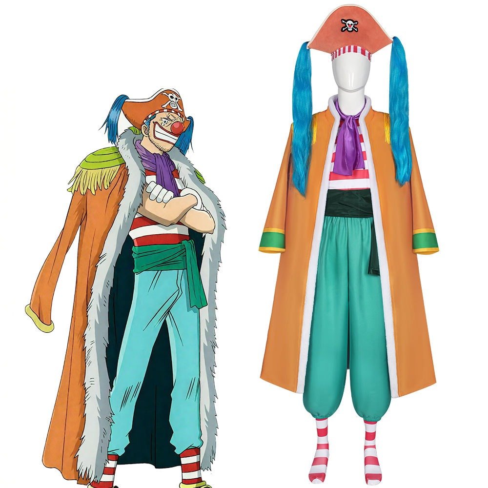 One Piece Clown Buggy Full Cosplay Costume