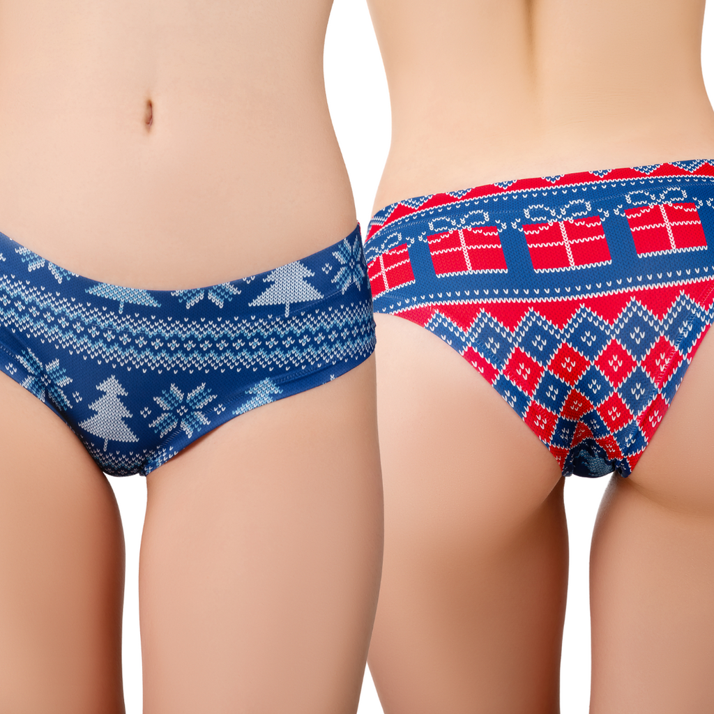 Memème Women’s Ultra-Comfortable CLASSIC WINTER - Pattern - Panties | Breathable Cotton Crotch, Stretchy Fit