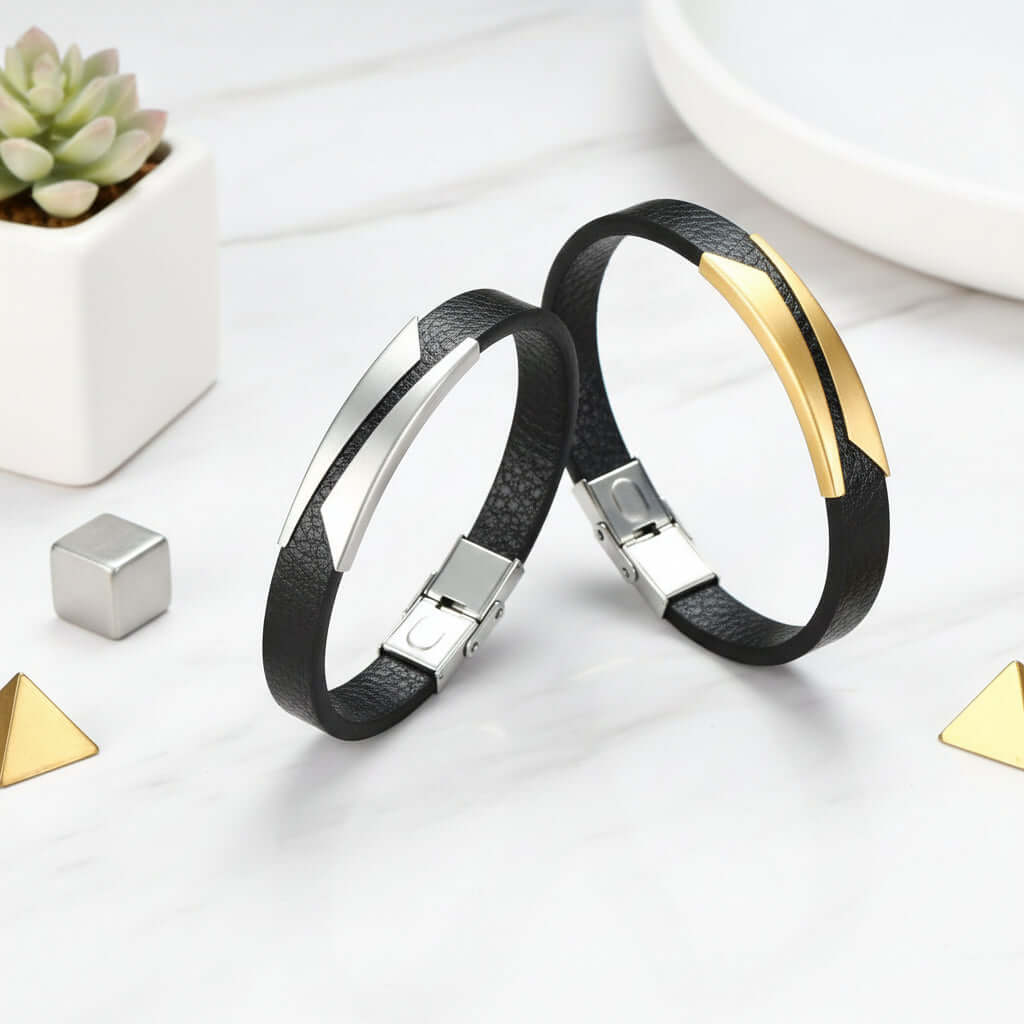 minimalist leather bracelet Women’s Microfiber Leather Bracelet
