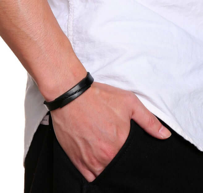minimalist leather bracelet Women’s Microfiber Leather Bracelet