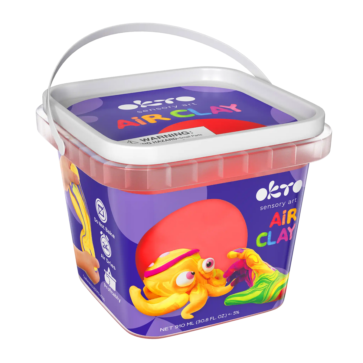 2x School supplues Air Dry Modeling Clay RED 900 ml