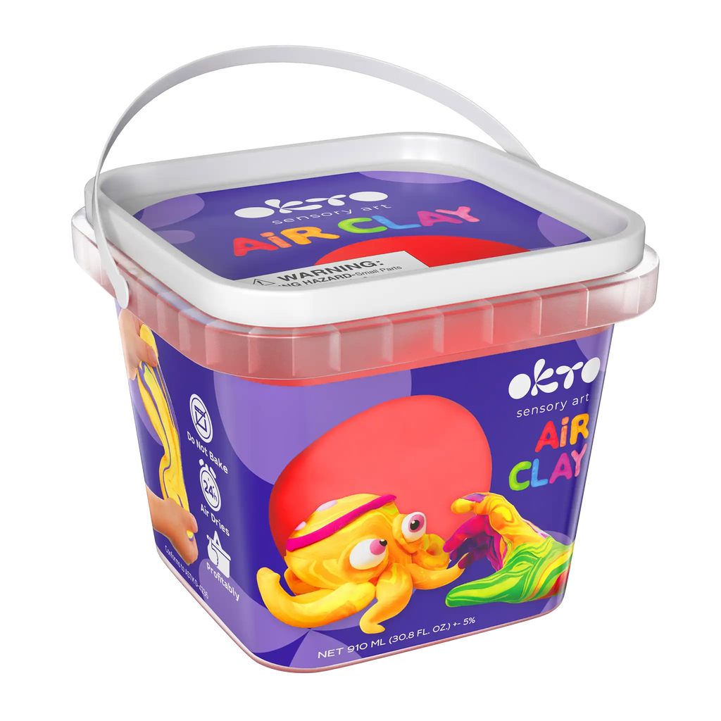 Air Dry Modeling Clay RED 900 ml