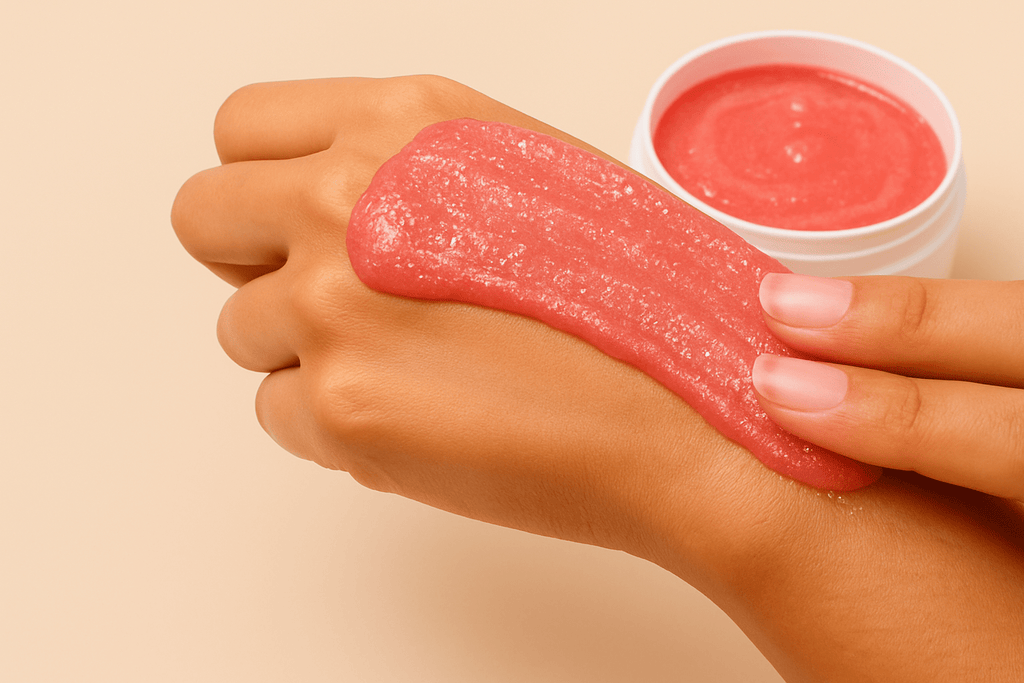 Foaming Sugar Scrub with Pink Clay