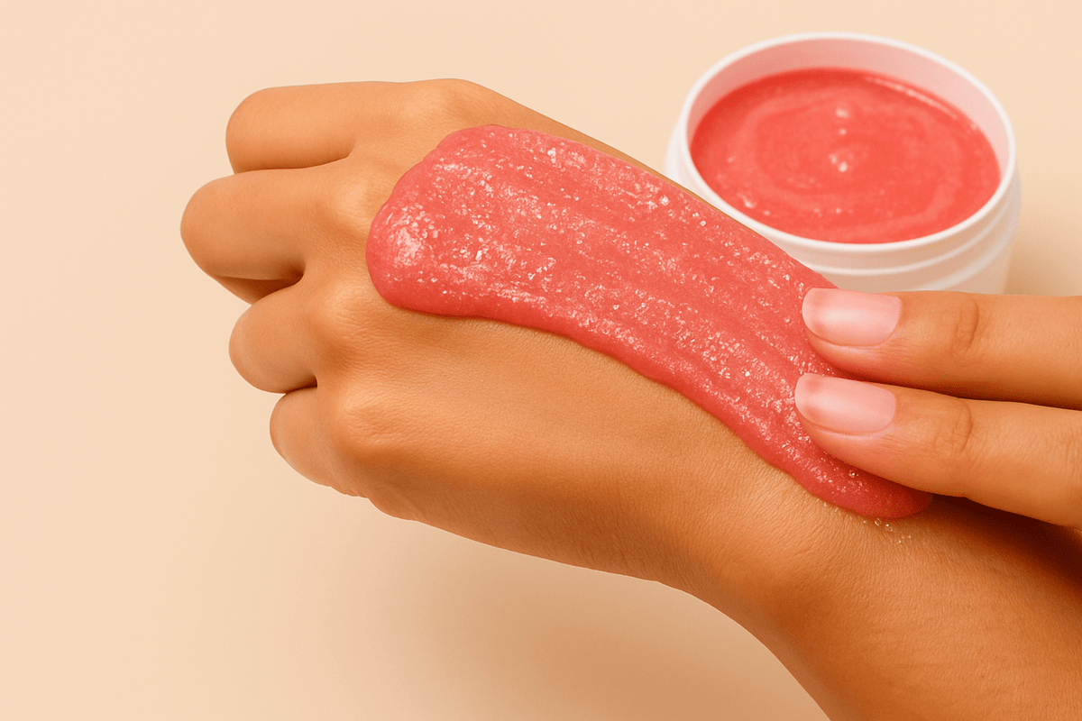 Foaming Sugar Scrub with Pink Clay