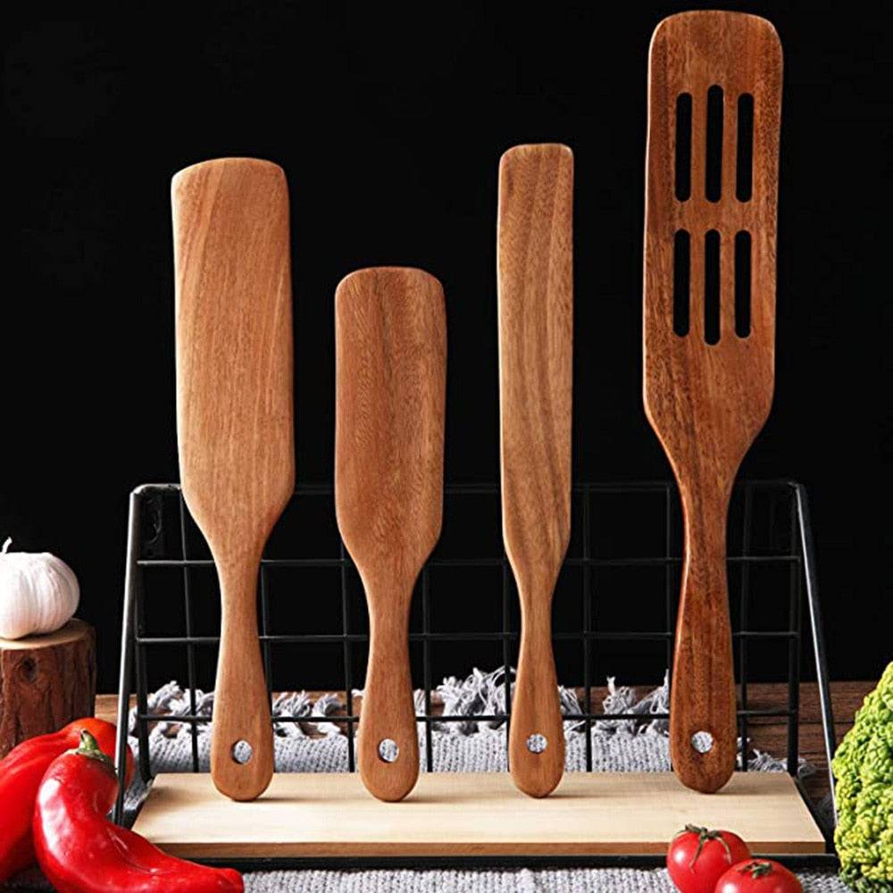 Teak Wooden Cooking Set
